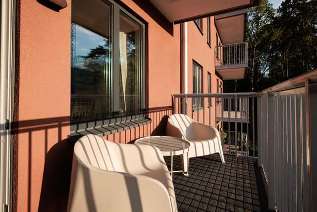 Master bedroom in a bright apartment in Huvudsta, Stockholm