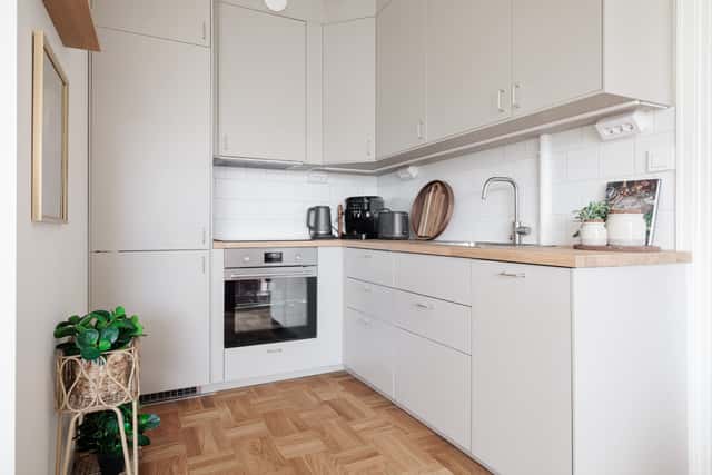 Two-bedroom apartment with double balconies in Stockholm near parks and city centre