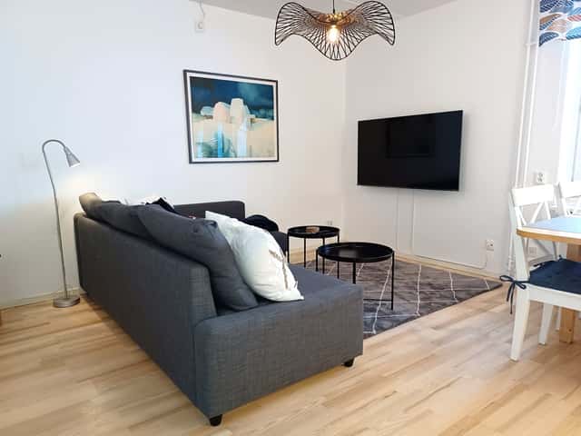 Ski-in apartment in central Åre near the slopes, ski lifts and the town square, with private sauna