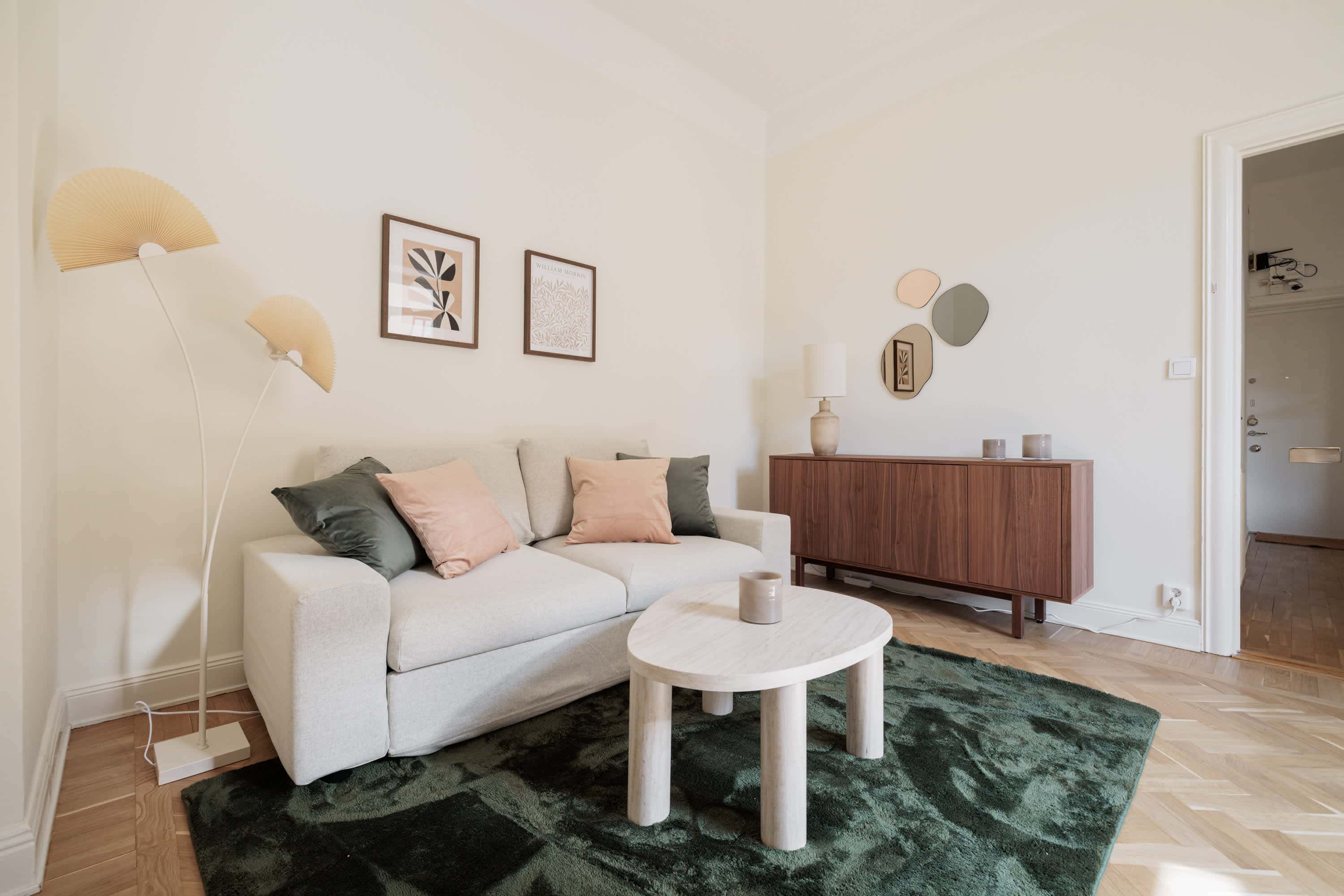 Interior of a charming St. Eriksplan apartment in central Stockholm