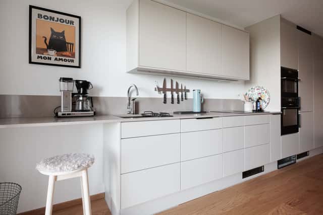Modern Scandinavian studio apartment with balcony on Kungsholmen, Stockholm