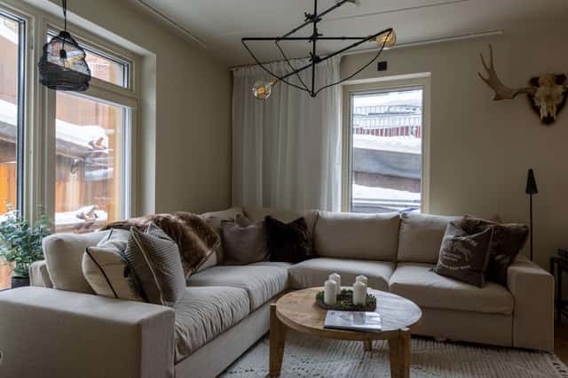 Family-friendly two-room apartment in Åre center with sauna, dual bathrooms and ski storage