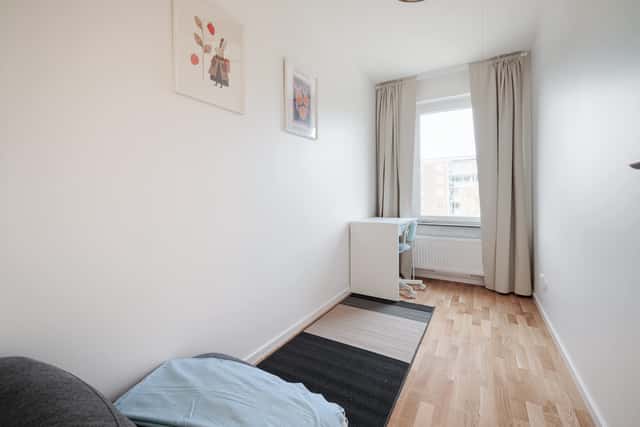 Master bedroom in a bright apartment in Huvudsta, Stockholm