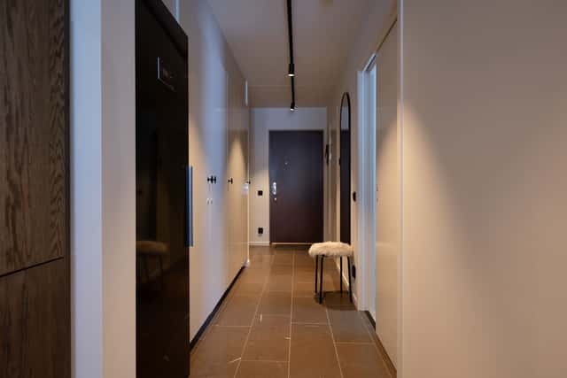 Åre apartment interior with private sauna, communal lounge & ski storage