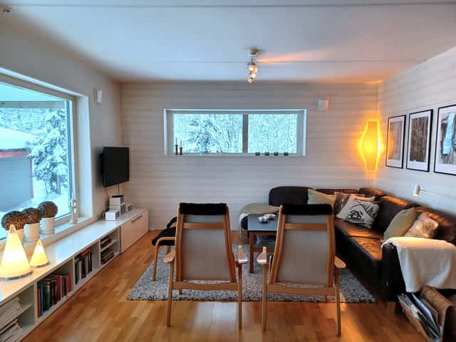 Spacious apartment in Björnen Örnen with private sauna, ski storage and parking with engine heaters