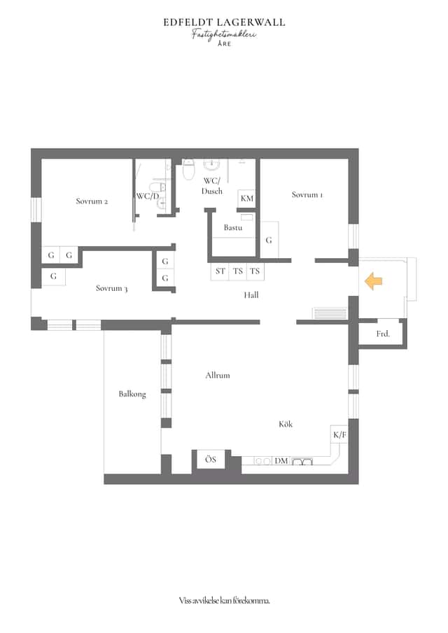 VM8 apartment in Åre with private sauna, fireplace and south-facing balcony near the ski lifts
