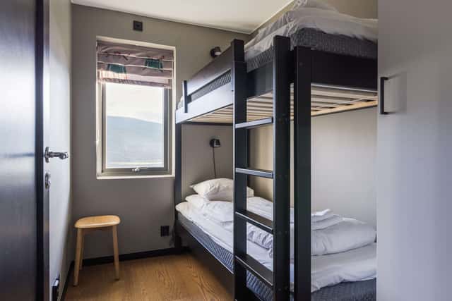 Interior of modern 3-bedroom apartment in Åre with mountain views