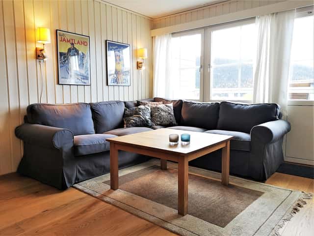 Ski apartment in central Åre with sauna, balcony and bunk beds near lifts and the train station