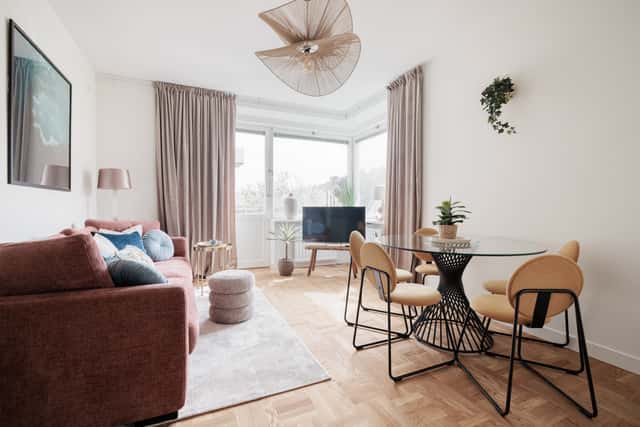 Two-bedroom apartment with double balconies in Stockholm near parks and city centre