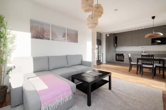 Master bedroom in a bright apartment in Huvudsta, Stockholm