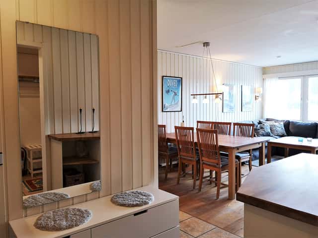 Ski apartment in central Åre with sauna, balcony and bunk beds near lifts and the train station