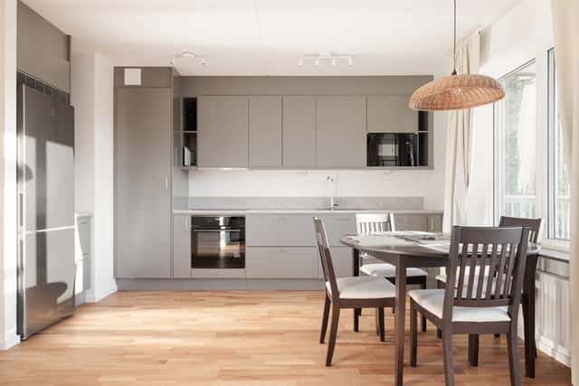 Master bedroom in a bright apartment in Huvudsta, Stockholm