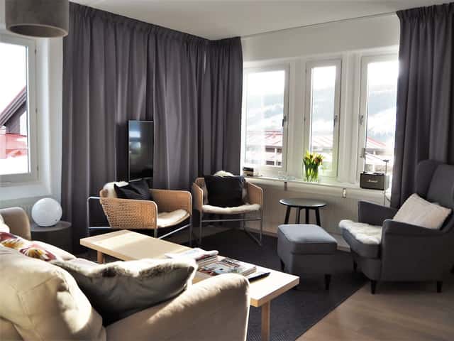 Apartment in central Åre near ski lifts and village square with private sauna