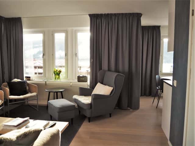 Apartment in central Åre near ski lifts and village square with private sauna