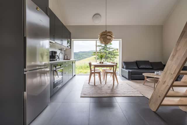 Modern villa i Årekläppen, Åre med sjö- och fjällutsikt, bastu och öppen spis