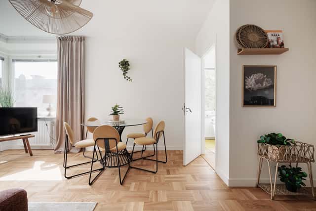 Two-bedroom apartment with double balconies in Stockholm near parks and city centre