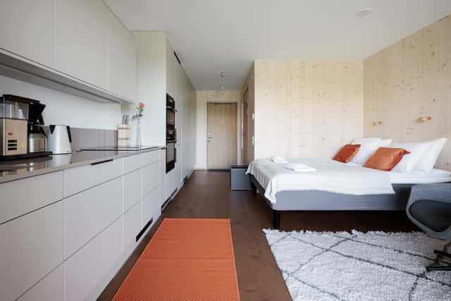 Scandinavian studio apartment with private balcony on Kungsholmen, Stockholm