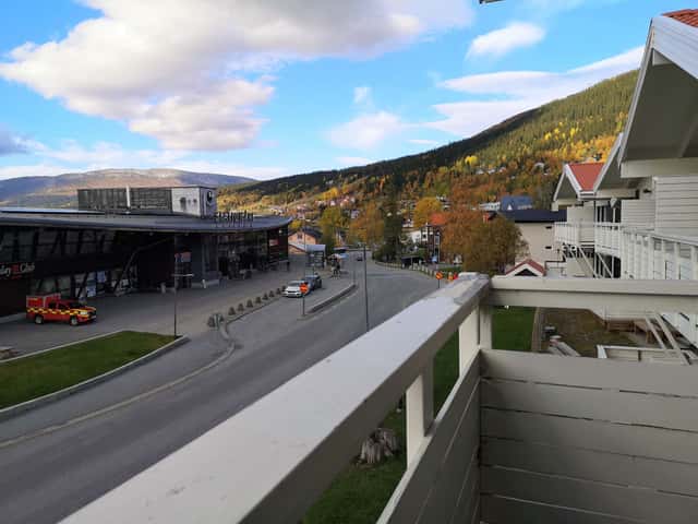 Ski apartment in central Åre with sauna, balcony and bunk beds near lifts and the train station