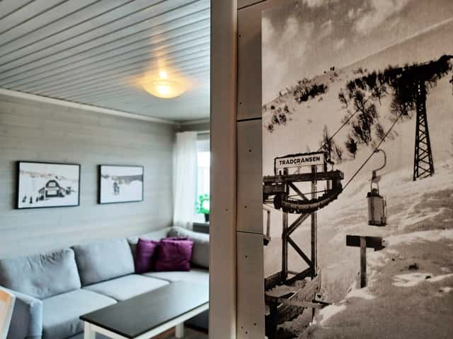 Cozy apartment in Björnen Hermelinen with private sauna, south-facing balcony and ski storage
