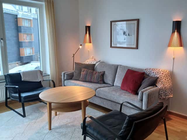 Ski apartment near Åre Square with private sauna, three bedrooms, ski storage and garage parking
