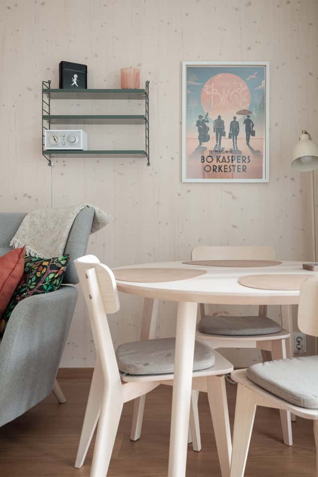 Modern Scandinavian studio apartment with balcony on Kungsholmen, Stockholm