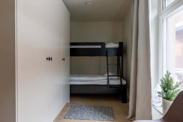 Family-friendly two-room apartment in Åre center with sauna, dual bathrooms and ski storage