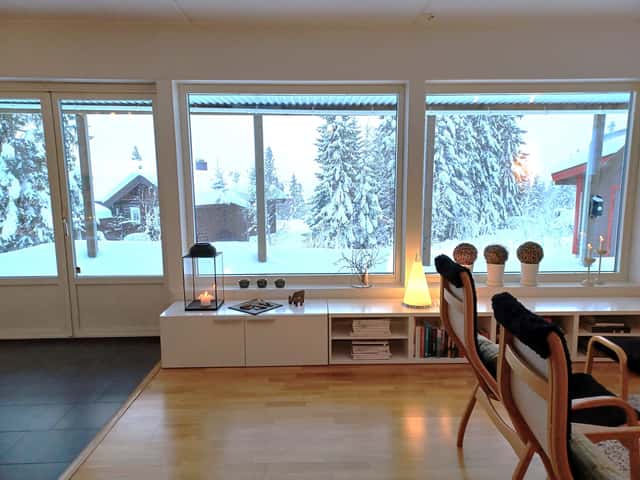Spacious apartment in Björnen Örnen with private sauna, ski storage and parking with engine heaters