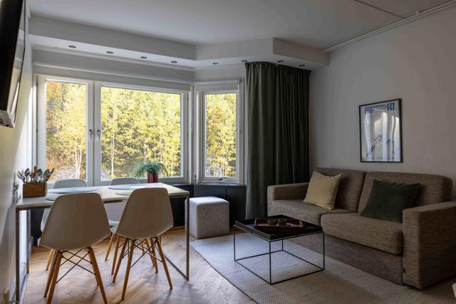 Mysig studiointeriör i Åre, Ski In Ski Out-pister vid Tottvägen 111, Exteriör av Åres gamla by-studio