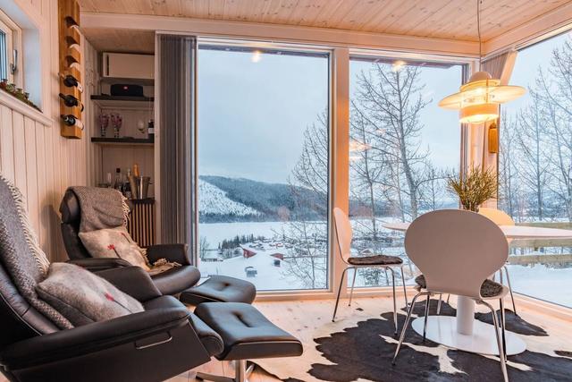 View of Swedish mountains from Åre apartment