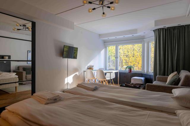 Mysig studiointeriör i Åre, Ski In Ski Out-pister vid Tottvägen 111, Exteriör av Åres gamla by-studio