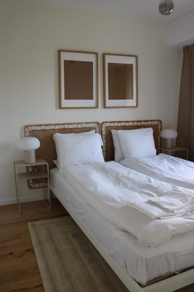 Interior of a modern two-bedroom apartment in Södermalm SoFo with simple, practical layout