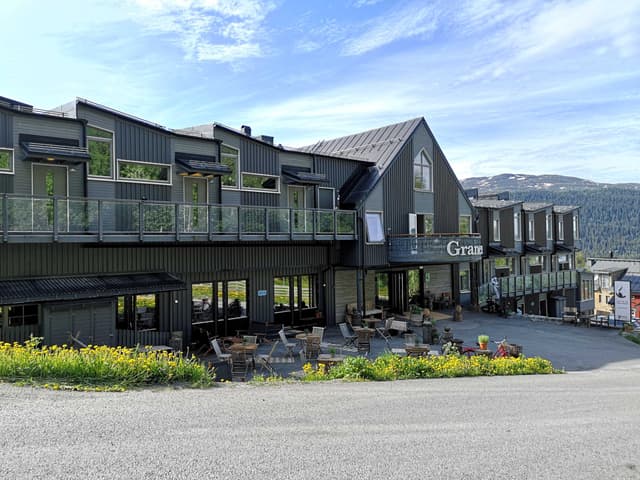 Etagelägenhet i Granen, centrala Åre nära Bergbanan, nära liftar och skidbackar, med privat bastu.