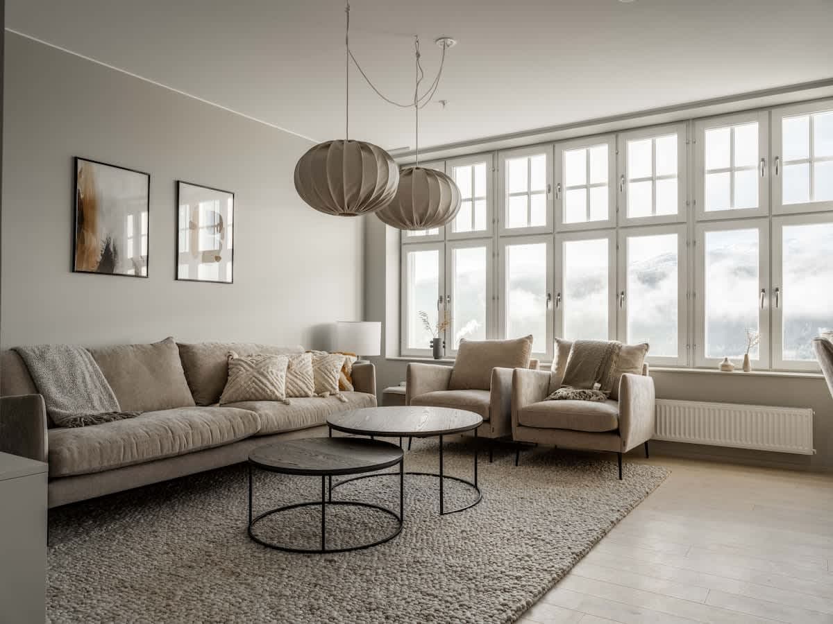 Ski-season apartment for six with private sauna in a mountain village near ski lifts.