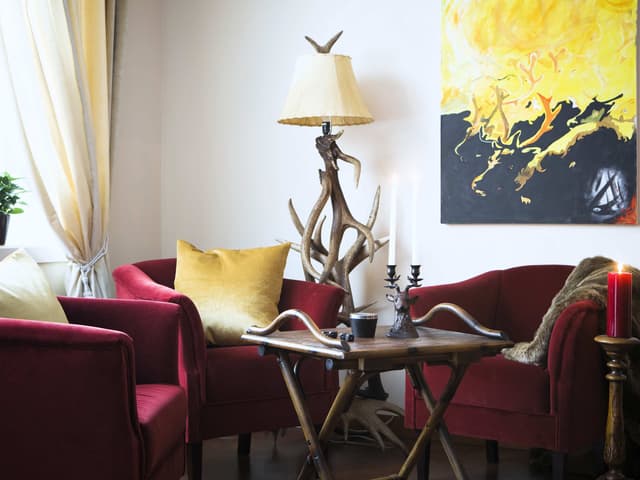 Living room in a large chalet in Åre, Sweden, near ski lifts and the village