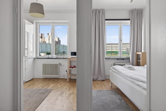 Möblerad lägenhet nära Avicii Arena i Stockholm med privat balkong, nära Södermalm