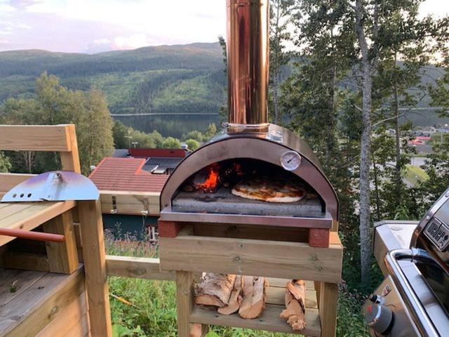 Utsikt över svenska bergen från Åre-lägenheten