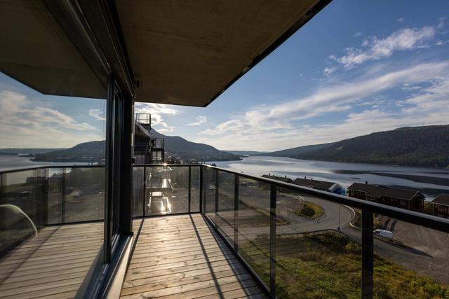Interiör av modern 3-rumslägenhet i Åre med fjällutsikt