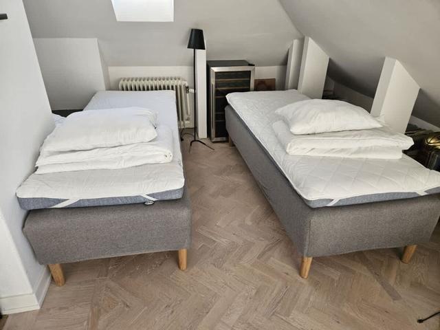 Södermalm Stockholmslägenhet med privat balkong och stadssilhuettutsikt