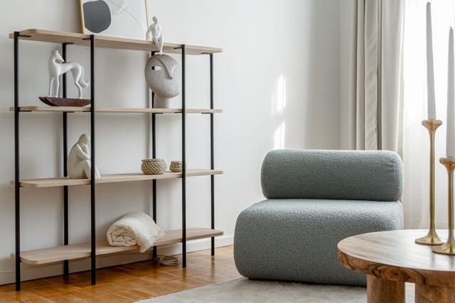 Bright living room in Sundbyberg apartment.