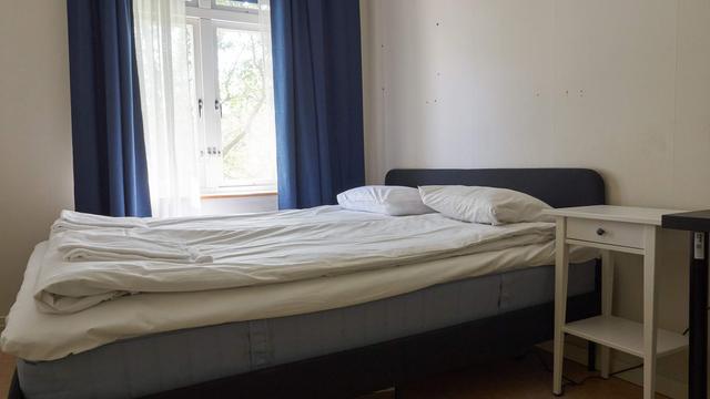 Interiör av ljus tvåsovrumslägenhet i centrala Östersund