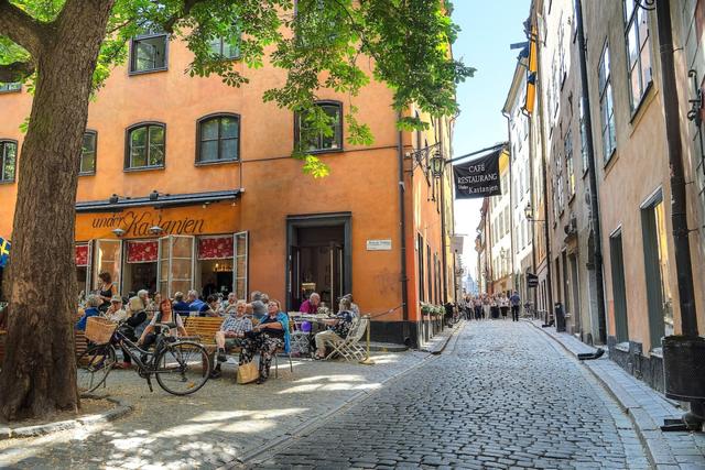 Radhus nära Skeppsbron i Stockholms Gamla Stan