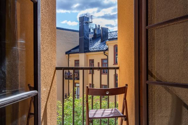 Scandinavian studio apartment in Södermalm, Stockholm.