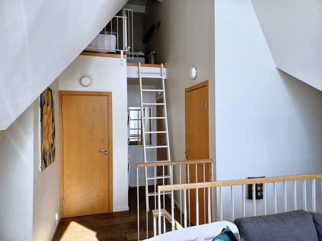 Modern etagelägenhet i centrala Åre med sjöutsikt, takterrass och privat bastu nära skidliftar