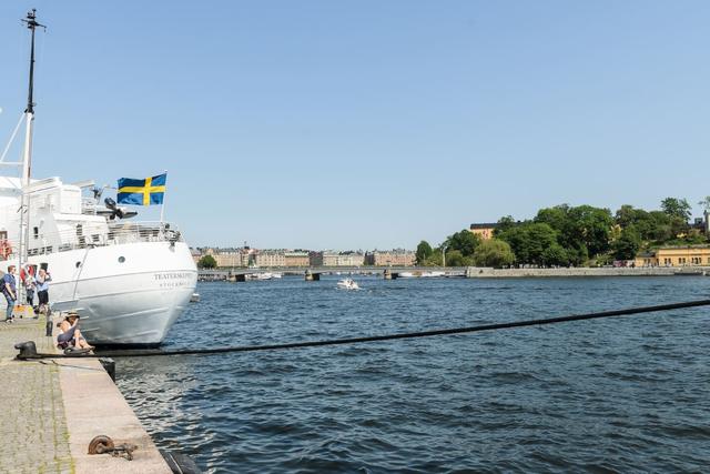 Radhus nära Skeppsbron i Stockholms Gamla Stan