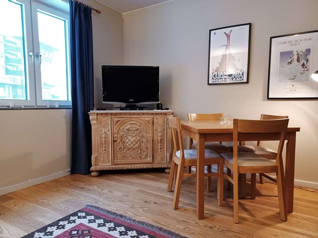 Studiointeriör i Tott-området, 100 m från skidliften