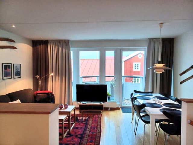 Ski-in/ski-out duplexlägenhet i Åre med privat bastu, balkong och gemensamt skidförråd