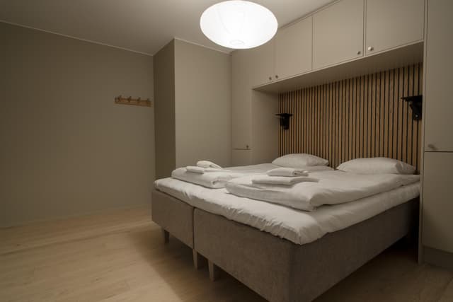 Interiör av skid-in skid-ut familjelägenhet i Åre med modernt kök och badrum