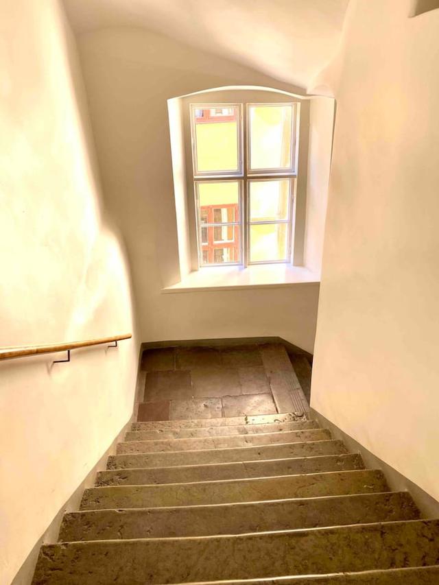 Bright attic apartment in Old Town Stockholm with modern design.