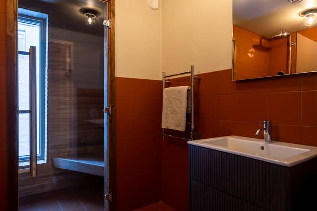 lägenhet i Åre, balkong, privat bastu, skidförråd, mysig lounge, centralt boende i Åre