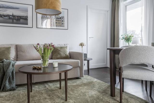 Ljus stilfull lägenhet i Kungsholmen, Stockholm